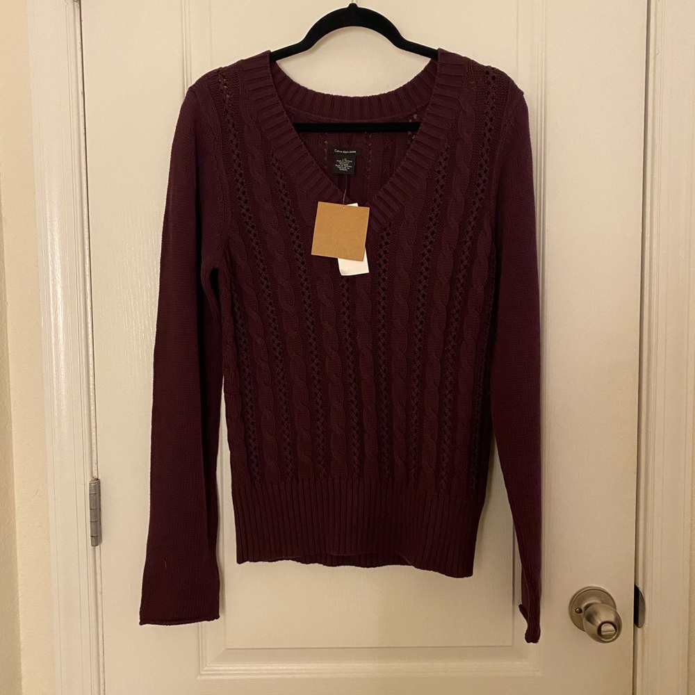 Clavin Klein Jeans V-Neck Knit Sweater